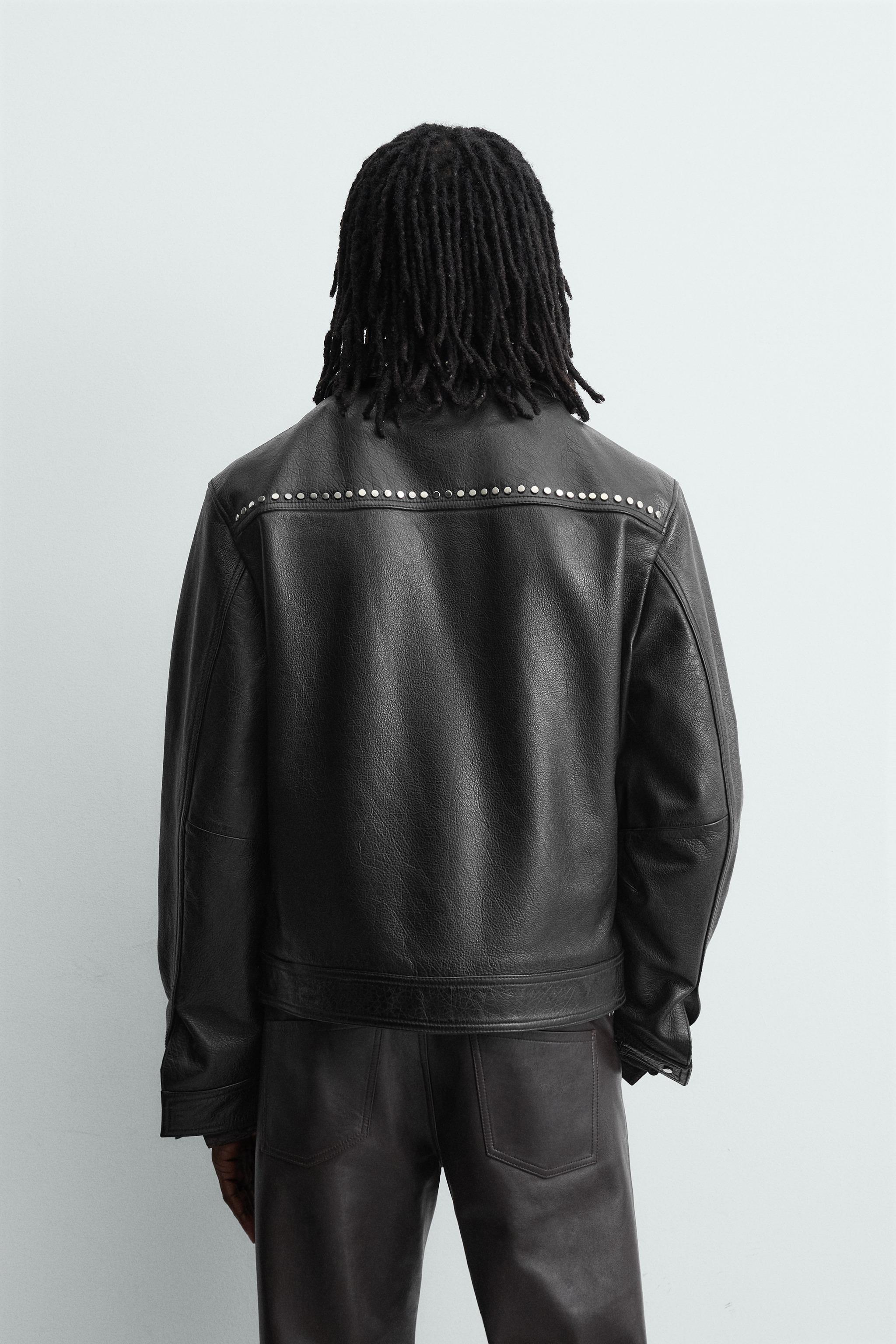 STUDDED LEATHER JACKET